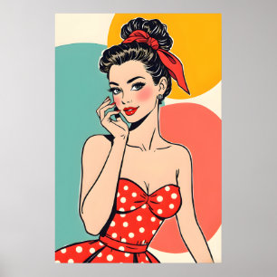 Vintage Mode Pop Art - Glamour-Kunst Poster
