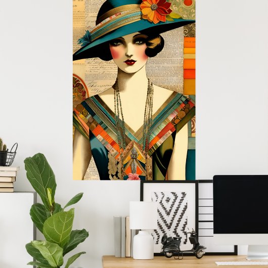 Vintage Mode Poster (Heimbüro)