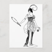 Vintage Mode Postkarte (Vorderseite)