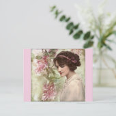 vintage Mode Postkarte (Stehend Vorderseite)