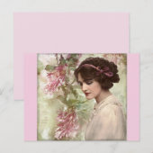 vintage Mode Postkarte (Vorne/Hinten)
