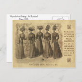 Vintage Mode Postkarte (Vorne/Hinten)