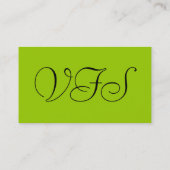 Vintage Mode-Silhouette Visitenkarte (Rückseite)