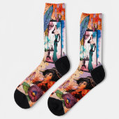 Vintage Mode Socken (Linkes Detail)