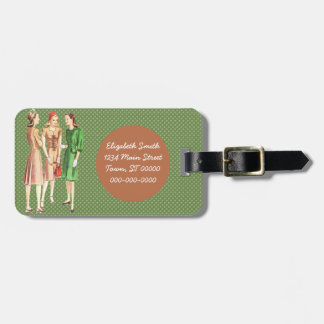 Vintage Mode V2 der 40er Jahre Gepäckanhänger