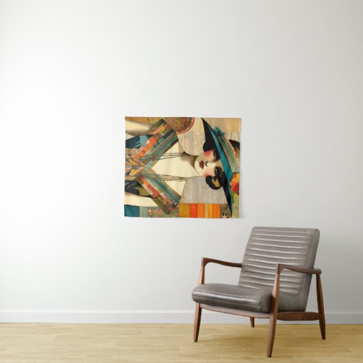 Vintage Mode Wandteppich (Beispiel (Horizontal))