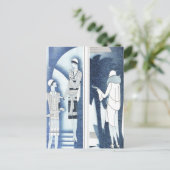 Vintage Modedrucke Postkarte (Stehend Vorderseite)