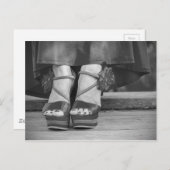 Vintage Modefotografie Postkarte (Vorne/Hinten)