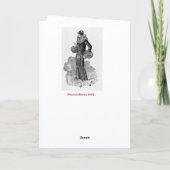 Vintage Modekarte Karte (Rückseite)