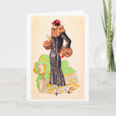 Vintage Modekarte Karte (Vorderseite)