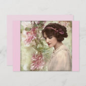 Vintage Modepostkarte Postkarte (Vorne/Hinten)