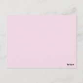 Vintage Modepostkarte Postkarte (Rückseite)