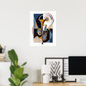 Vintage Modern Jazz Poster (Heimbüro)