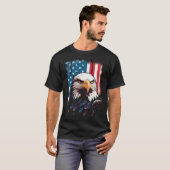 vintage modern kreativ retro adler usa T-Shirt (Vorne ganz)