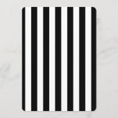 Vintage Modern Stripe Save the Date Cards Einladung (Rückseite)