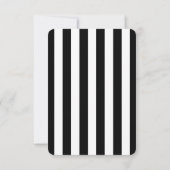 Vintage Modern Stripe Wedding Online RSVP Cards (Rückseite)