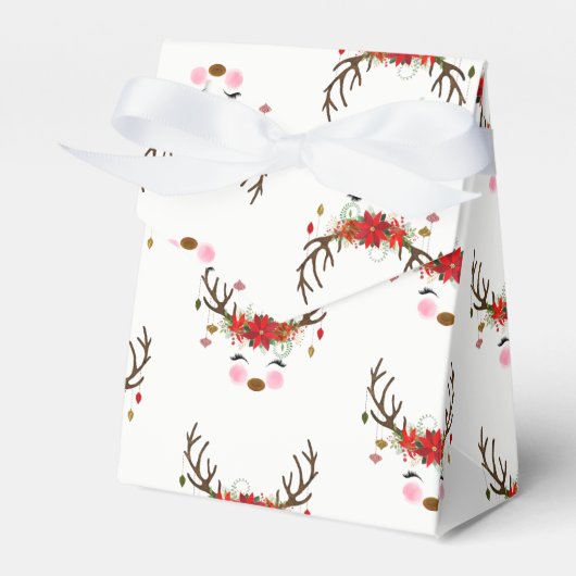 Vintage moderne Blumenstrauß Geschenkschachtel (Vorderseite)