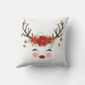 Vintage moderne Blumenstrauß Kissen (Rückseite)