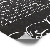 Vintage moderne Chalkboard Foto Seekarte Poster (Ecke)