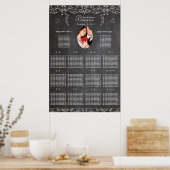 Vintage moderne Chalkboard Foto Seekarte Poster (Küche)