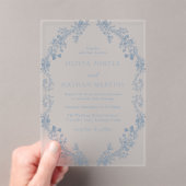 Vintage Moderne Elegance Blumenzwiebeln Acryleinladungen (Insitu (Handheld))