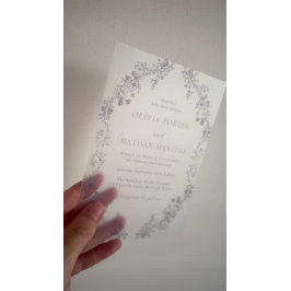 Vintage Moderne Elegance Blumenzwiebeln Acryleinladungen