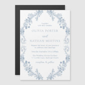 Vintage Moderne Elegance Blumenzwiebeln Magneteinladung (Vorne/Hinten)