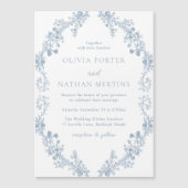 Vintage Moderne Elegance Blumenzwiebeln Magneteinladung (Vorderseite)