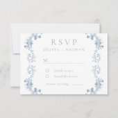 Vintage Moderne Elegance Blumenzwiebeln RSVP Karte (Vorderseite)