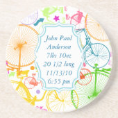 Vintage moderne Fahrradfarbige Untersetzer (Vorne)