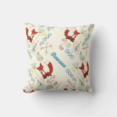 Vintage moderne Fox-Pfeile Woodland-Pilze Kissen (Vorderseite)