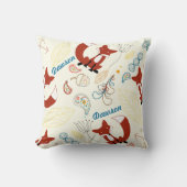 Vintage moderne Fox-Pfeile Woodland-Pilze Kissen (Vorderseite)