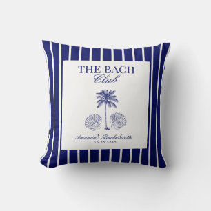 Vintage Moderne Navy-Strand-Junggesellinnen-Club Kissen