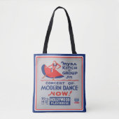 Vintage moderne Tanzwerbung Print Tasche (Vorderseite)