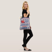 Vintage moderne Tanzwerbung Print Tasche (Am Model)