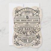 Vintage moderne Typografie Einladung (Rückseite)