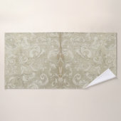 Vintage moderne Wasserfarben Holzgrau Badehandtuch (Badehandtuch)