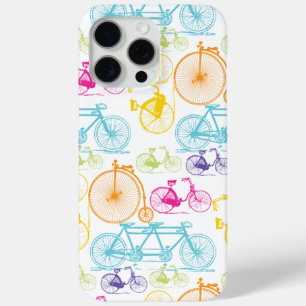 Vintage modernes Fahrrad in leuchtender Neonfarbe Case-Mate iPhone Hülle