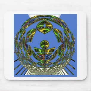 Vintage modernes Motiv Mousepad