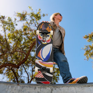 Vintage Modernist - Kind im Schaukelstuhl Skateboa Skateboard