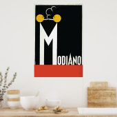 Vintage Modiano Zigarettenpapier Poster (Küche)