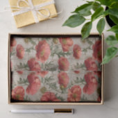 Vintage Mohn-Decoupage Seidenpapier (Geschenk)