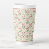 Vintage Mohn-Umrandung Milchtasse (Vorderseite)