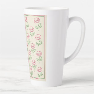 Vintage Mohn-Umrandung Milchtasse