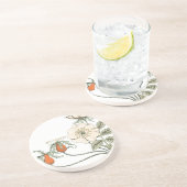 Vintage Mohnblumen-Blume Untersetzer (Seite)