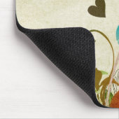 Vintage Mohnblumen Mousepad (Ecke)