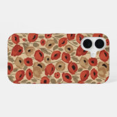 Vintage Mohnblumenstrauß iPhone 16 Hülle (Rückseite (Horizontal))