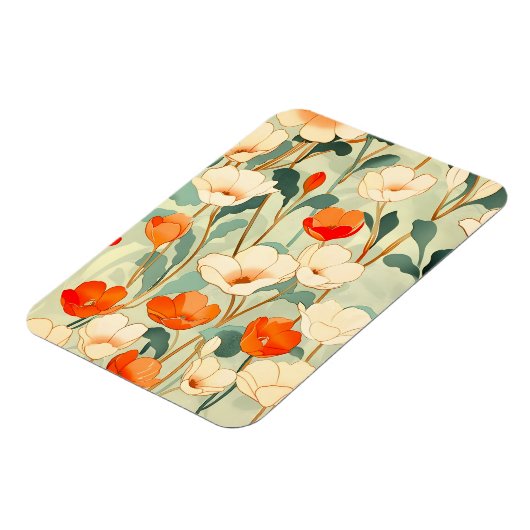 Vintage Mohnblüte Magnet (Linke Seite)