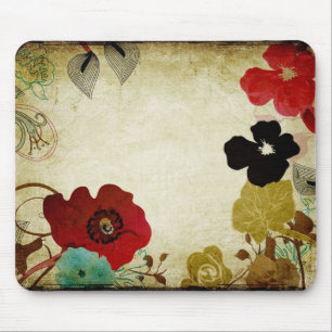 Vintage-Mohnmäuseunterlage Mousepad