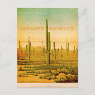 Vintage Mojave Wüste Reise Postkarte